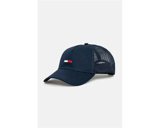 Tommy Jeans sapca culoarea albastru marin, cu imprimeu, AM0AM11694