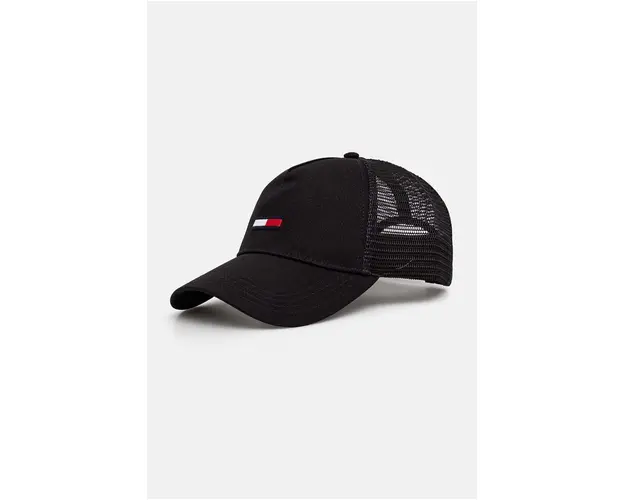 Tommy Jeans sapca culoarea negru, cu imprimeu, AM0AM11694