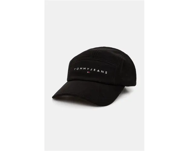 Tommy Jeans sapca culoarea negru, cu imprimeu, AM0AM12660