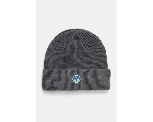 North Sails caciula din amestec de lana culoarea gri, 623287