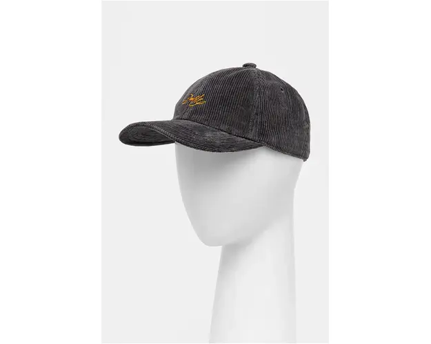 Drôle de Monsieur sapca de baseball din catifea La Casquette DrUle culoarea gri, cu imprimeu, E.CP154.CO156.DGR La Casquette DrUle