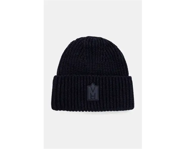 MACKAGE caciula de lana culoarea albastru marin, de lana, din tricot gros, JUDE-MZ
