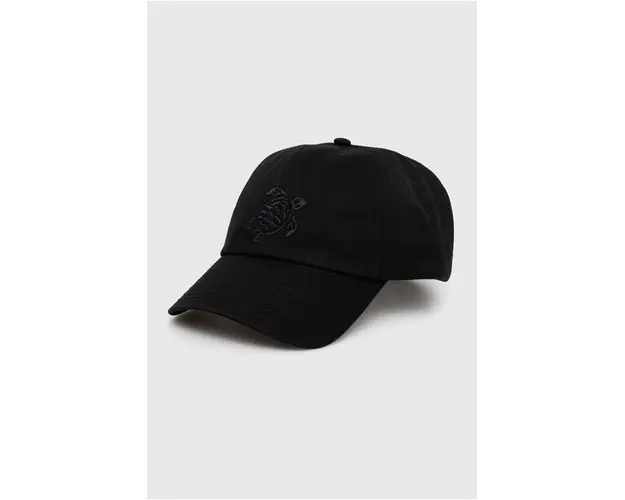 Vilebrequin sapca de baseball din bumbac CAPSUN culoarea negru, cu imprimeu, CSNU2401