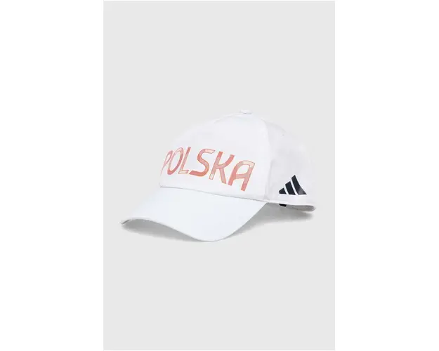 adidas Performance sapca Polska culoarea alb, cu imprimeu, JF1017
