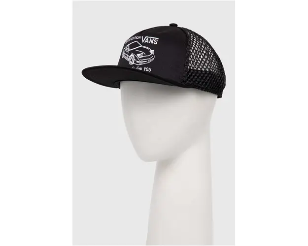 Vans sapca culoarea negru, cu imprimeu, VN000HSHBLK1
