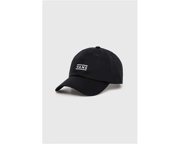 Vans sapca de baseball din bumbac culoarea negru, cu imprimeu, VN000HS6BLK1