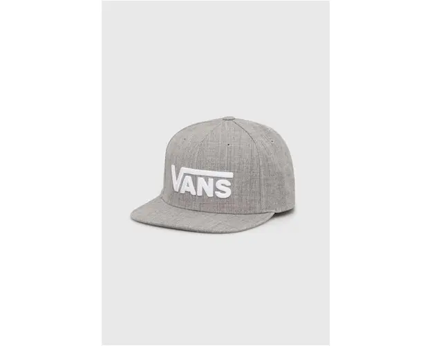 Vans sapca din amestec de lana culoarea gri, cu imprimeu, VN0A36ORKH71
