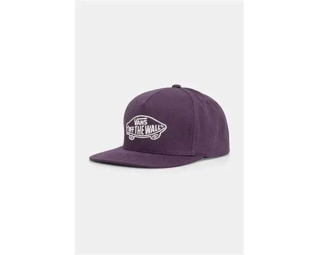 Vans sapca de baseball din bumbac culoarea violet, cu imprimeu, VN000EZB11E1