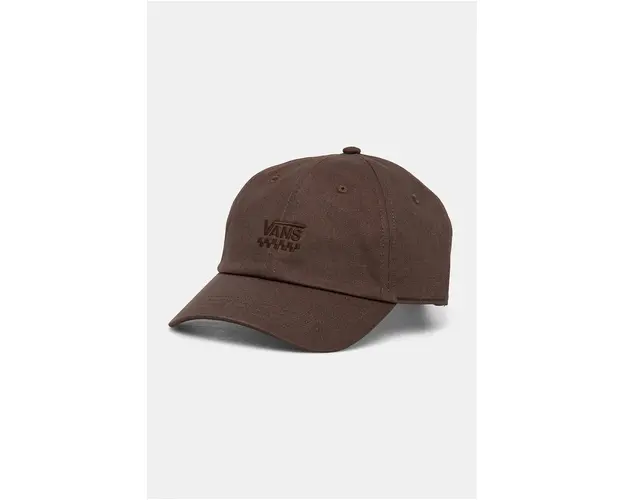 Vans sapca de baseball din bumbac culoarea maro, neted, VN000HEA3N11