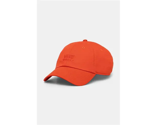 Vans sapca de baseball din bumbac culoarea portocaliu, neted, VN000HEAD401