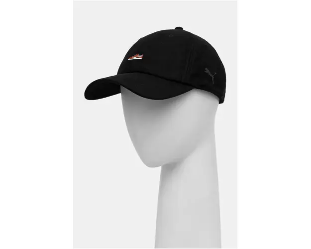 Puma sapca Classics Graphic Dad Cap culoarea negru, cu imprimeu, 025490