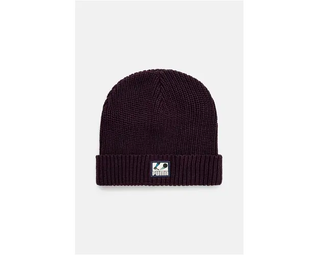 Puma caciula din bumbac Classics Graphic Short Beanie culoarea violet, bumbac, 025680