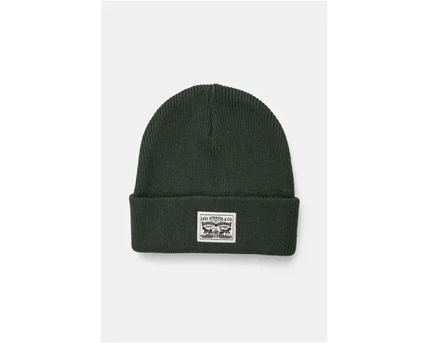 Levi's caciula din bumbac culoarea verde, bumbac, 000J4-0007