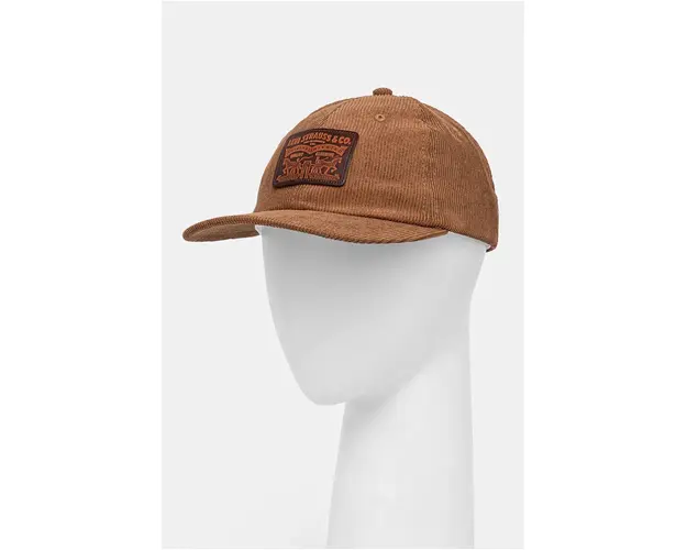 Levi's sapca culoarea maro, cu imprimeu, 000A9-0003