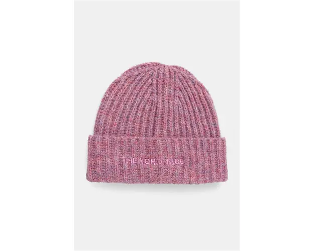 The North Face caciula din amestec de lana Fohair Cabin Beanie culoarea roz, NF0A887T0MO1