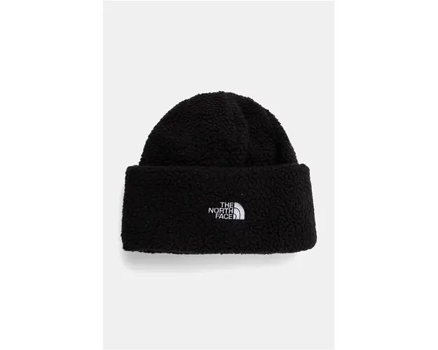 The North Face caciula Cragmont Reversible Beanie culoarea negru, din tricot gros, NF0A8883VOR1