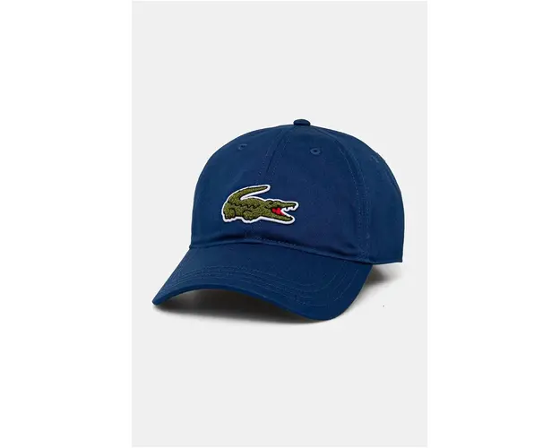Lacoste sapca culoarea albastru marin, cu imprimeu, RK3186
