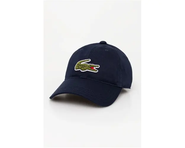 Lacoste sapca culoarea albastru marin, cu imprimeu, RK3186