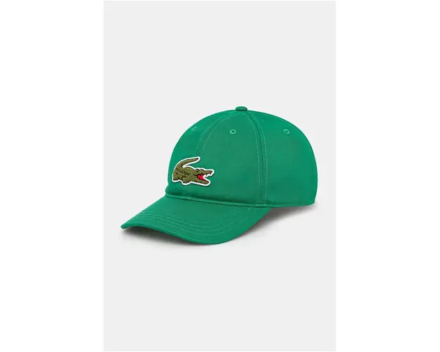 Lacoste sapca culoarea verde, cu imprimeu, RK3186
