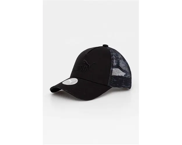 Puma sapca culoarea negru, cu imprimeu, 25481