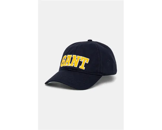 Gant sapca de baseball din bumbac culoarea albastru marin, cu imprimeu, 9900256
