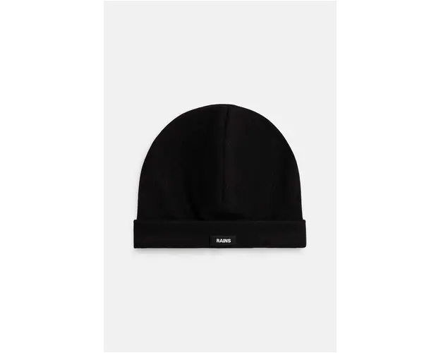 Rains caciula Ribbed Fleece Beanie T1 culoarea negru, 20360-01