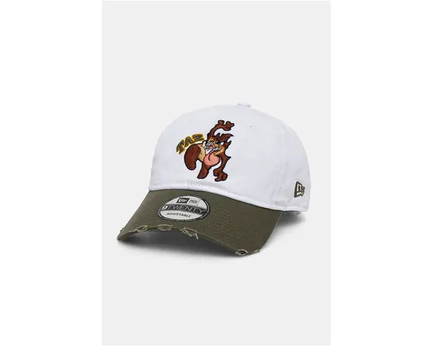 New Era sapca de baseball din bumbac TAZ culoarea alb, modelator, 60565324