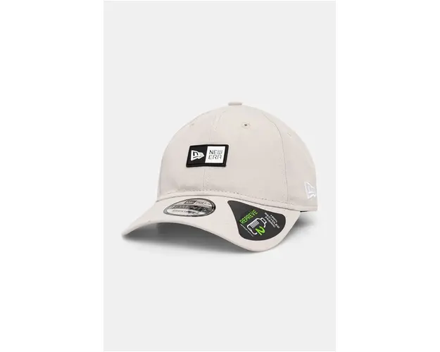 New Era sapca culoarea bej, neted, 60565319