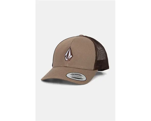Volcom sapca culoarea maro, cu imprimeu, D5532411