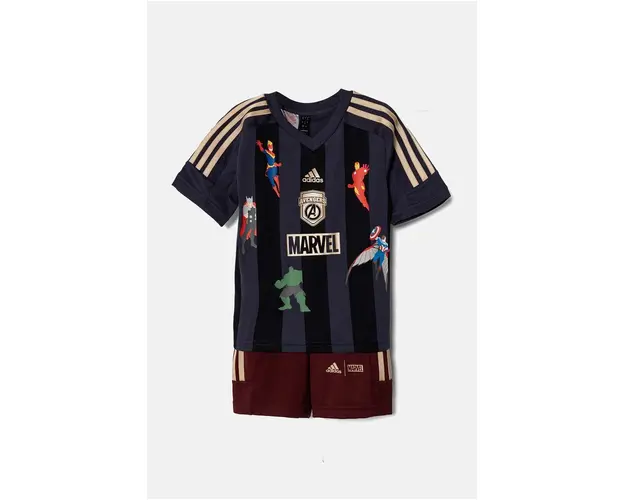 adidas compleu copii LK MRVL AV TSET culoarea gri, IV9636