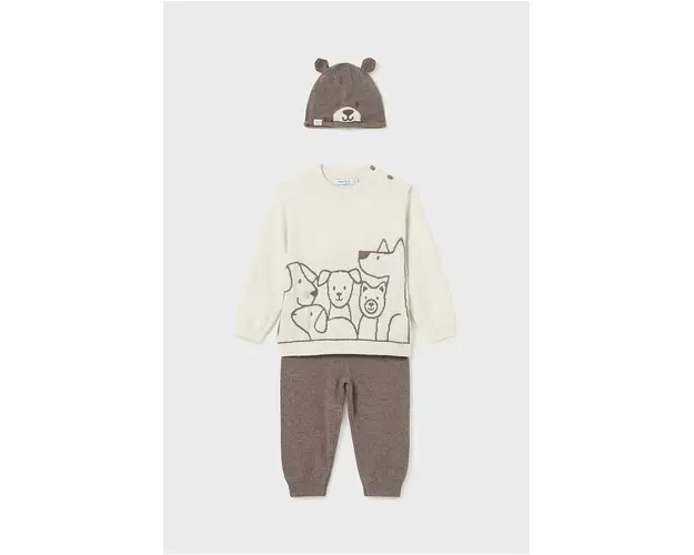 Mayoral compleu bebe culoarea bej, 2546