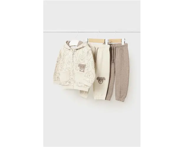 Mayoral trening copii 3-pack culoarea bej, 2823