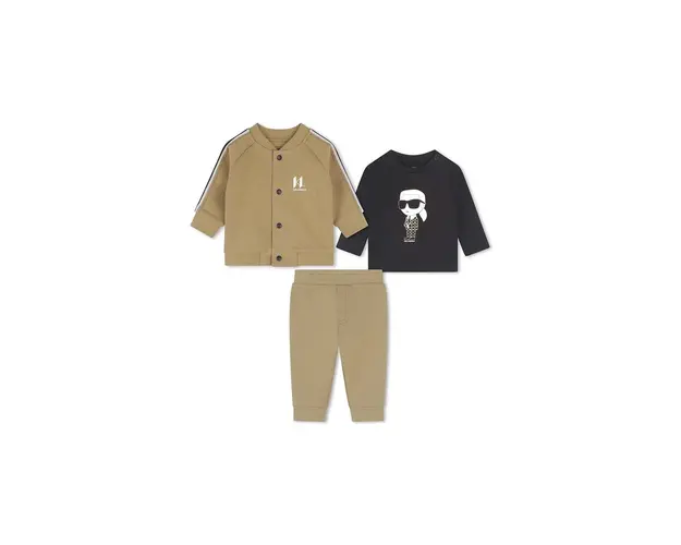 Karl Lagerfeld compleu bebe culoarea bej, Z30295