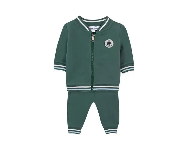 Tartine et Chocolat trening din bumbac pentru bebelusi culoarea verde, TZ35021