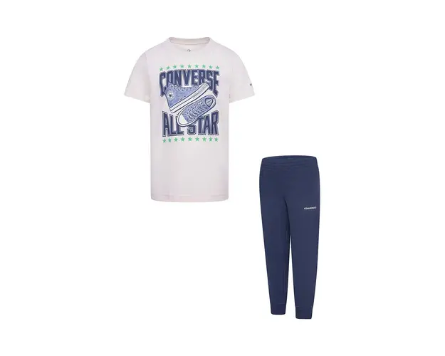 Converse compleu copii culoarea albastru marin, 8CG202