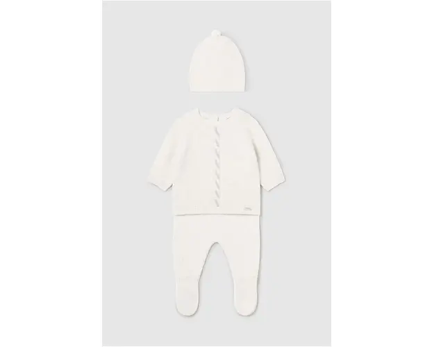 Mayoral Newborn compleu bebe culoarea bej, 2511