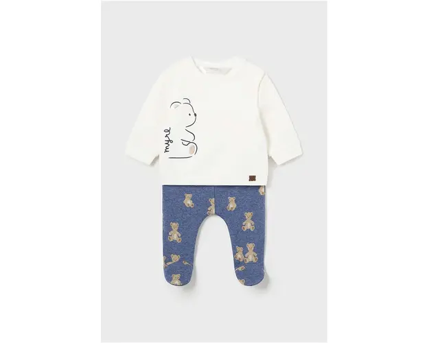 Mayoral Newborn compleu bebe culoarea albastru marin, 2513