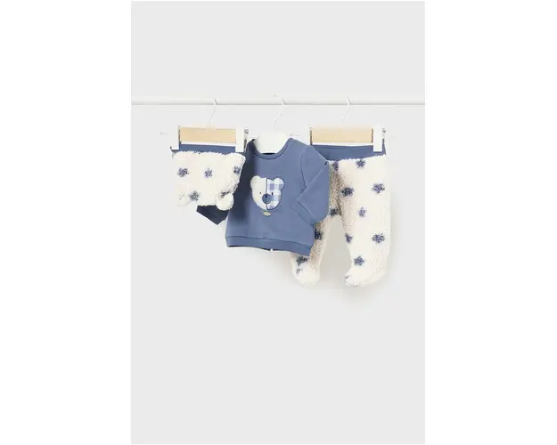 Mayoral Newborn compleu bebe culoarea albastru marin, 2514
