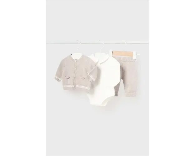 Mayoral Newborn compleu bebe 3-pack culoarea bej, 2516