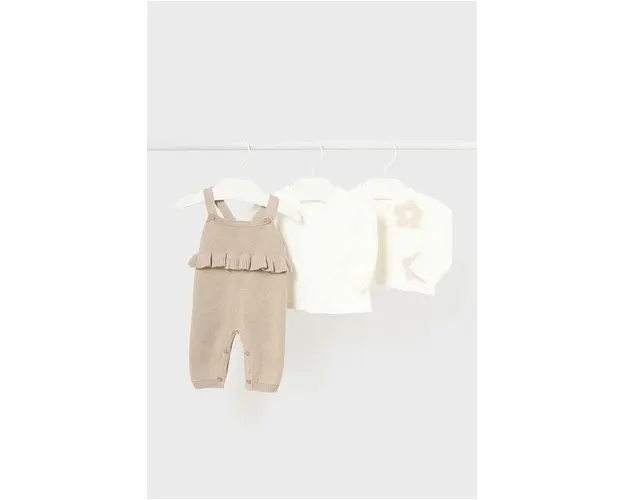 Mayoral Newborn compleu bebe culoarea bej, 2608