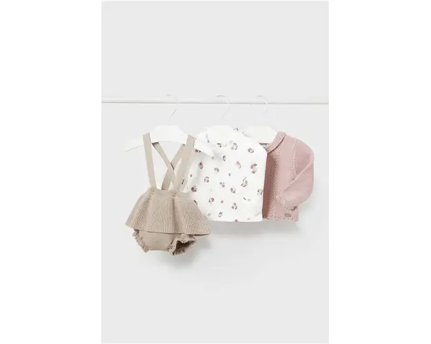 Mayoral Newborn compleu bebe culoarea bej, 2891