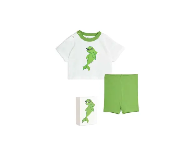 Mini Rodini compleu bebe Dolphin culoarea verde