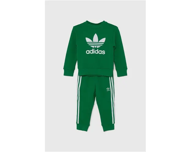 adidas Originals trening copii TREFOIL CREW SE culoarea verde, IY4783