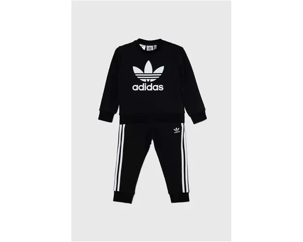 adidas Originals trening copii TREFOIL CREW SE culoarea negru, IY4784
