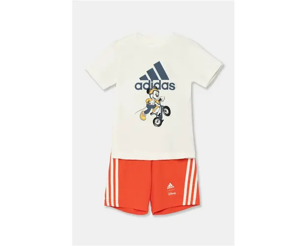 adidas compleu bebe I DY MM T SET culoarea rosu, JG1255