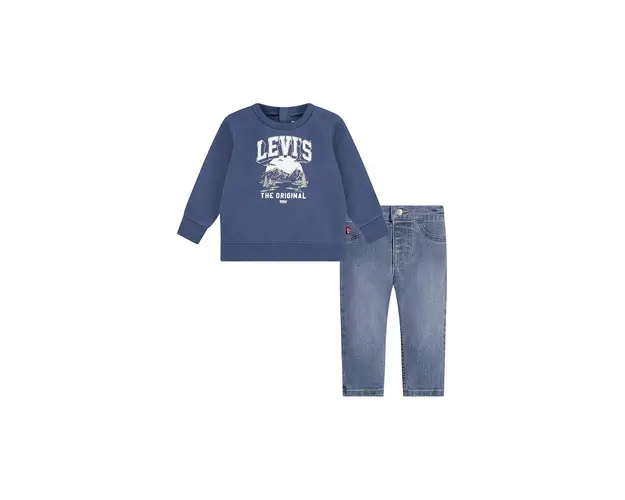 Levi's compleu bebe MOUNTAIN CREW & PANT SET 6EL312