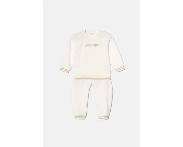 United Colors of Benetton trening bebelusi culoarea alb, 32KNAK00Q