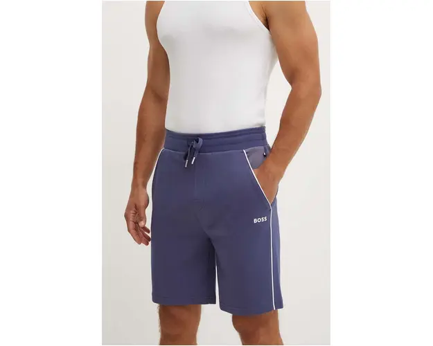 BOSS pantaloni scurti de lounge culoarea albastru marin, 50521812