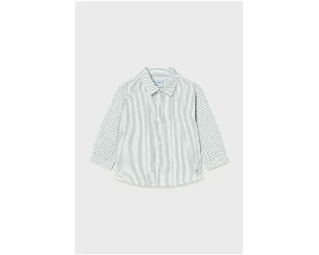 Mayoral camasa din bumbac pentru bebelusi culoarea verde, 124