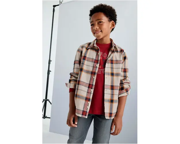 Mayoral camasa de bumbac pentru copii culoarea rosu, 7110